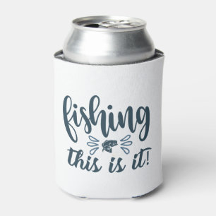 Porta-lata Camisa de pesca engraçada com slogan