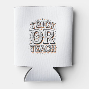 Porta-lata Camisa de professor de Halloween Vintage Trick Or