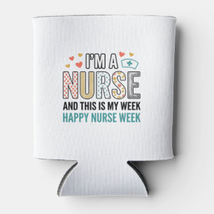Porta-lata Camisa de Tipografia de Apreciação da Semana da En