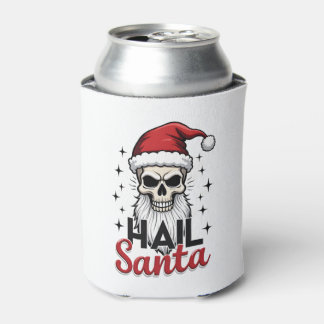 Porta-lata Camisa engraçada Elogio Papai Noel Caveira Esquele