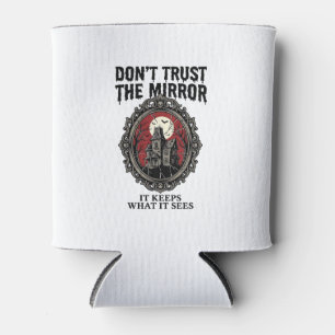 Porta-lata Camisa Espelho Assombrado Estampa Vintage Gótica C