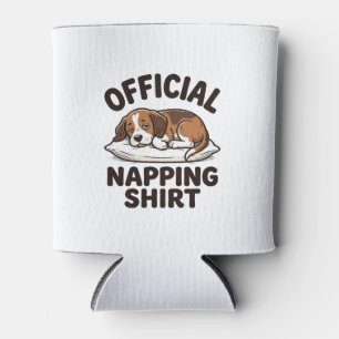 Porta-lata Camisa Oficial de Cochilo Cachorro Sonolento Desig