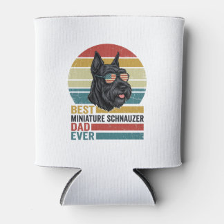 Porta-lata Camisa Patriótica Vintage do Papai Schnauzer Minia