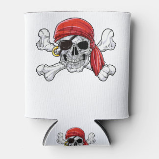 Porta-lata Camisa Pirata do Pai T Jolly Roger Skull & Crossbo