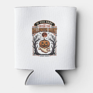 Porta-lata Camisa Vintage de Halloween Abóbora Gravada Assust