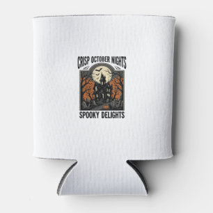Porta-lata Camisa Vintage de Halloween Com Noite Assombrada d