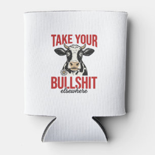 Porta-lata Camisa Vintage Engraçada Vaca em Outro Lugar_