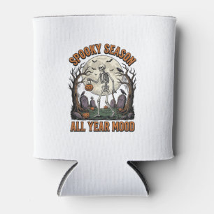Porta-lata Camisa Vintage Halloween Esqueleto Temporada Assus