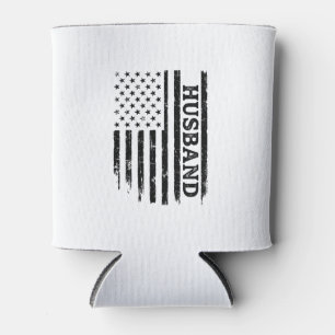 Porta-lata Camisa Vintage Marido Bandeira Patriótica Design_1
