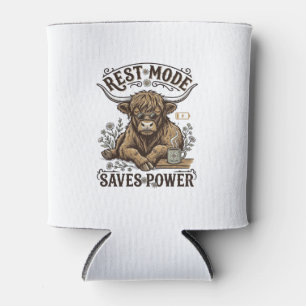 Porta-lata Camisa Vintage Preguiçosa de Vaca Eficiente Energe