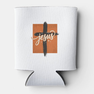 Porta-lata Camiseta Cristã Cruz de Jesus Vintage Design_1