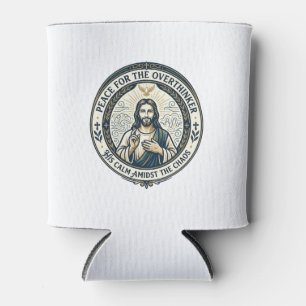 Porta-lata Camiseta de Afirmações de Saúde Mental de Jesus In