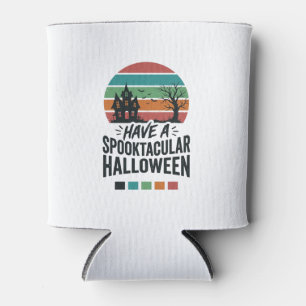 Porta-lata Camiseta de Gravura Vintage de Halloween Espetacul