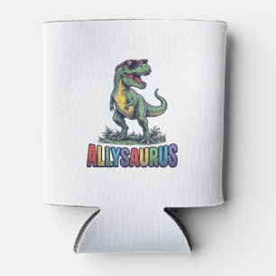 Porta-lata Camiseta de óculos de sol de dinossauro Allysaurus