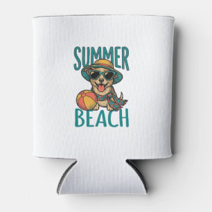 Porta-lata Camiseta de Óculos de Sol Vintage de Cachorro de P