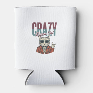Porta-lata Camiseta Desenho de Gato Maluco Rappa Vintage_1