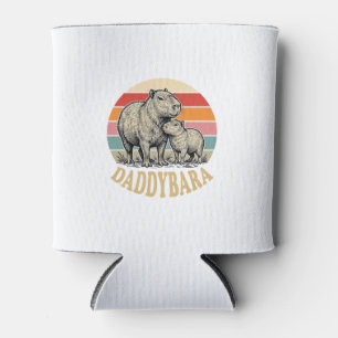 Porta-lata Camiseta do pôr do sol vintage do Capivara Daddyba