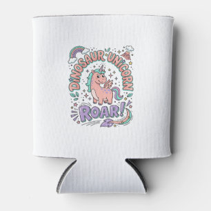 Porta-lata Camiseta Estilo Retro Unicórnio Dinossauro Unicórn