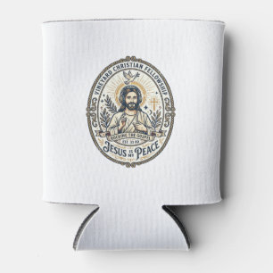 Porta-lata Camiseta Gráfica Estética Jesus Lo Fi Study Beats 