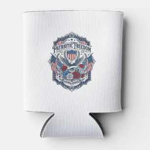 Porta-lata Camiseta Gráfica Vetorial Florista Patriota_1