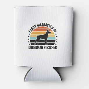 Porta-lata Camiseta Gráfica Vintage Pôr do Sol Doberman Pinsc