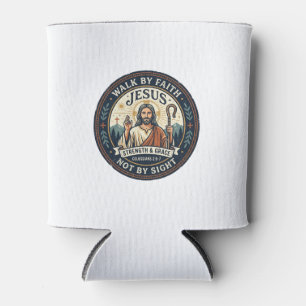 Porta-lata Camiseta Jesus Matcha Cafe Tendência Gráfica Crist