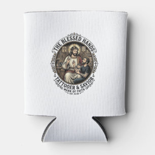 Porta-lata Camiseta Jesus Tattoo Artist Studio Inspirador F
