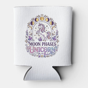 Porta-lata Camiseta Unicórnio Fases da Lua Unicórnio Fundo Br