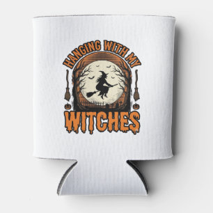 Porta-lata Camiseta Vintage de Halloween com Minhas Bruxas De