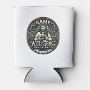 Porta-lata Camiseta Vintage Jesus Pickleball Gráfico Cristão_