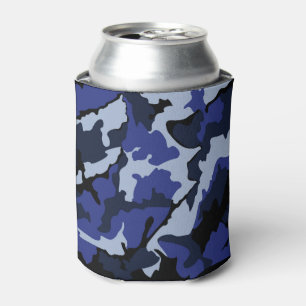 Porta-lata Camo azul pode refrigerador