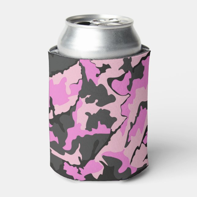 Porta-lata Camo Rosa pode arrefecer (Can Front)