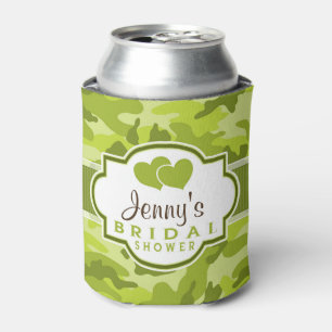 Porta-lata Camo verde, chá de panela da camuflagem