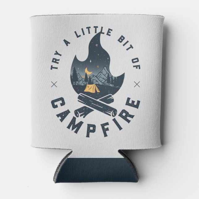 Porta-lata Campanha legal de campismo sob montanhas Stars (Frente)