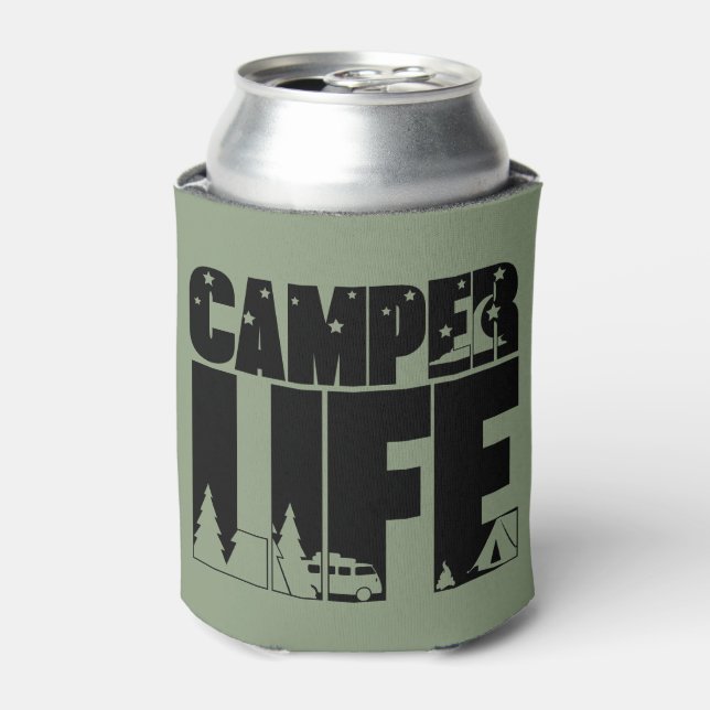 Porta-lata Campanha Moderna Camping Outdoor Adventure (Can Front)