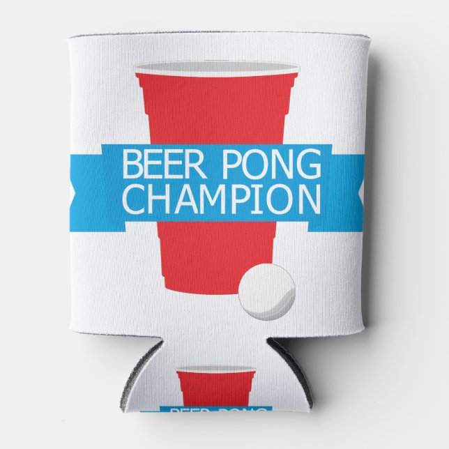 Porta-lata campeão de cerveja pong (Frente)