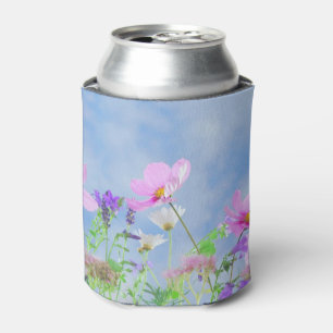 Porta-lata Campo de Flores Silvestres Rosa Bonito