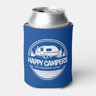 Porta-lata Campos Felizes Vintage Blue Camping
