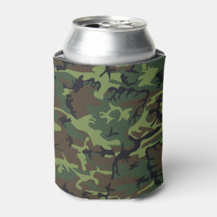 Porta-lata Camuflagem Verde Florestal de Estilo Militar Muito