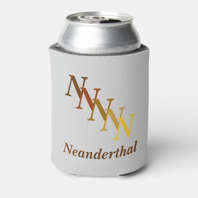 Porta-lata Can Cooler - Nome com Iniciais (Brwn) (Can Back)