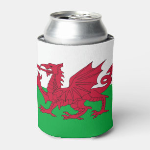 Porta-lata Can Cooler with Wales flag, Reino Unido