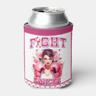 Porta-lata Cancer da mama floral, rosa e Bonito