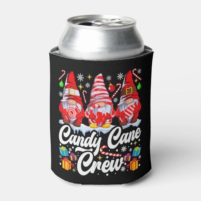 Porta-lata Candy Cane Crew Candy do Natal Gnomo (Can Front)