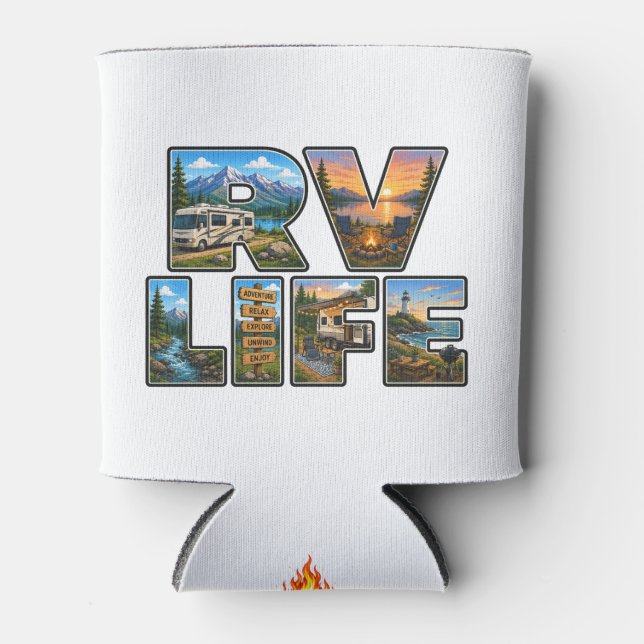 Porta-lata Caneca de Vida em RV (Frente)
