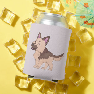Porta-lata Cão German shepherd Kawaii