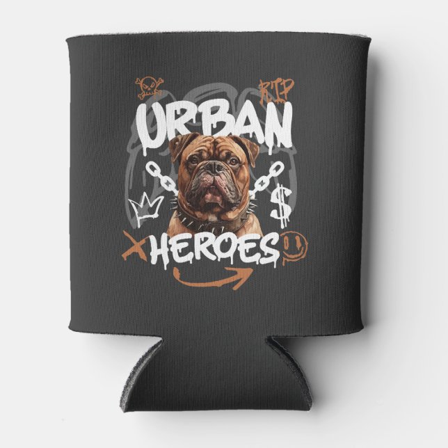 Porta-lata Cão Heróis Urbanos (Frente)