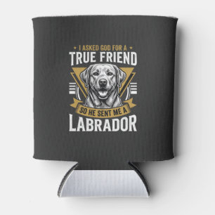 Porta-lata Cão Labrador Amigo Verdadeiro