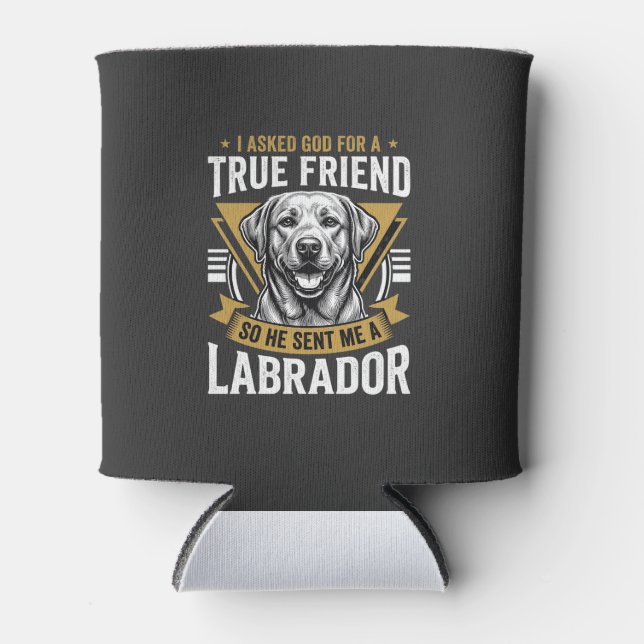 Porta-lata Cão Labrador Amigo Verdadeiro (Frente)