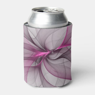 Porta-lata Caos Moderno Elegante Arte Fractal Abstrata Rosa
