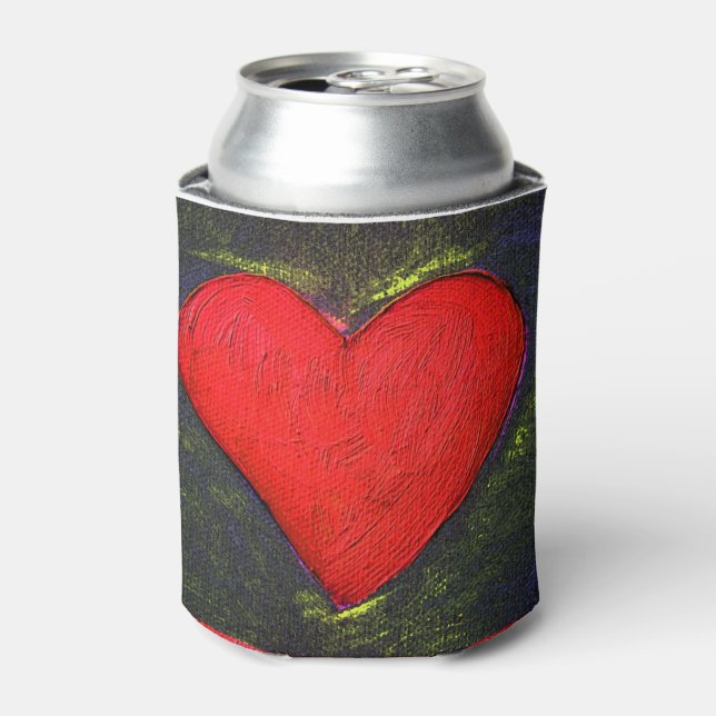 Porta-lata Capa de Coração Pintada Mais Fria (Can Front)